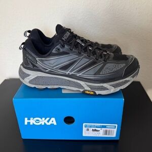 Hoka One One Men's Gray and Black Athletic Shoes